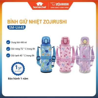 Bình giữ nhiệt nóng lạnh Zojirushi 0.48L SM-UA48, sản xuất tại Thái Lan, bảo hành giữ nhiệt 1 năm