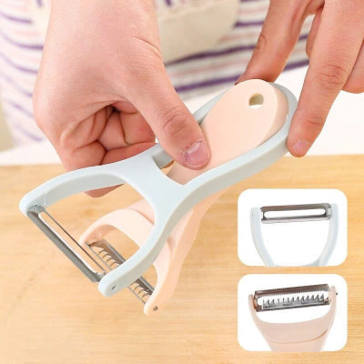 Dụng Cụ Bào Nạo Gọt Rau Củ Đa Năng 2 trong 1 thiết kế an toàn, tiện dụng - Hàng Cao Cấp