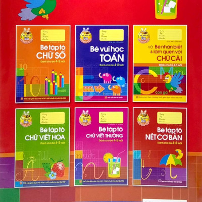 Bộ Tủ Sách Bé Vào Lớp Một - Chuẩn Bị Cho Bé Vào Lớp 1 (Dành Cho Bé 4-5 Tuổi) (Bộ Túi 6 Cuốn)