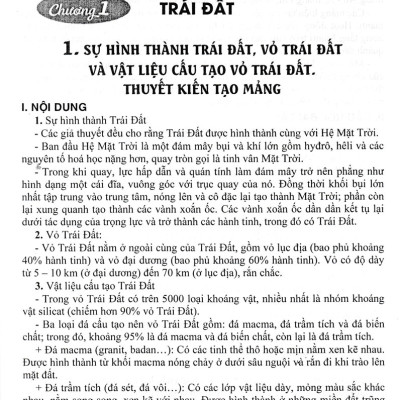 CÂU HỎI VÀ BÀI TẬP BỒI DƯỠNG HỌC SINH GIỎI ĐỊA LÍ LỚP 10 (DÙNG CHUNG CHO CÁC BỘ SGK HIỆN HÀNH) - HA