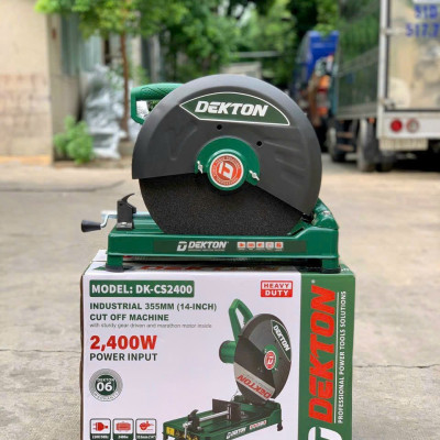 Máy cắt sắt DEKTON 355mm, công suất 2400W, chính hãng nhật bản (tặng lưỡi cắt- bảo hành 12 tháng)