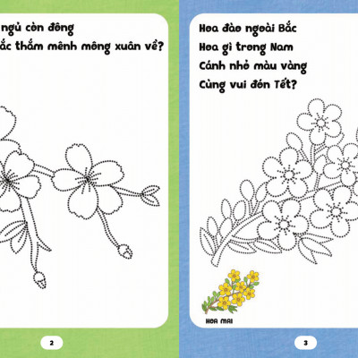 Bé Tập Tô Phát Triển Tư Duy - Câu Đố Về Các Loài Hoa