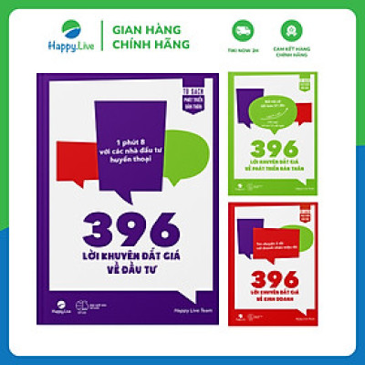 Bộ Sách 396 Lời Khuyên Khai Thông Trí Tuệ Nâng Tầm Tư Duy (gồm 3 cuốn)