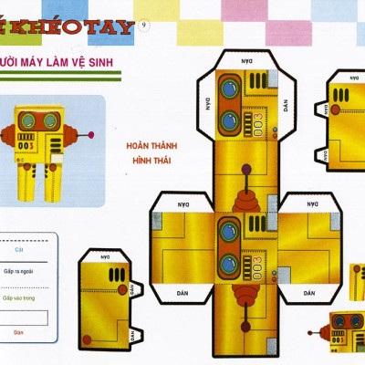 Cắt Và Dán  Hình 3D - Bé Khéo Tay - Hoạt Hình Hấp Dẫn