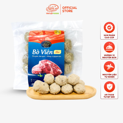 Bò viên Tâm Lợi, loại cao cấp - Dai ngon tự nhiên - Đảm bảo sức khoẻ - Giao nhanh trong 3h - 200gr