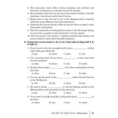 Đề Kiểm Tra Tiếng Anh Lớp 9 (Dùng Kèm SGK Kết Nối Tri Thức Với Cuộc Sống) (HA-MK)