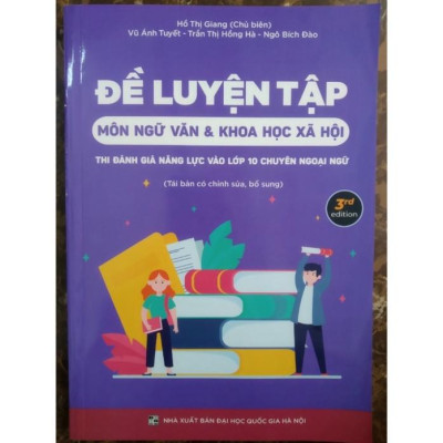Sách - Đề luyện tập môn ngữ văn và KHXH thi đánh giá năng lực vào 10