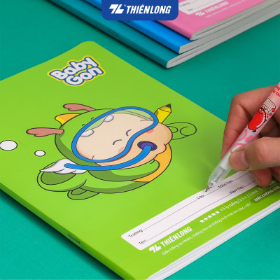 [TẶNG 01 CUỐN] Combo 5 Tập học sinh 80 trang 4 ô ly vuông 2.5mm 100gsm NB-123 Thiên Long - Mẫu ngẫu nhiên