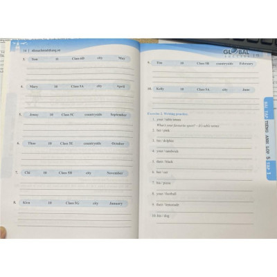 Sách - Global Success - Bài Tập Tiếng Anh Lớp 5 Tập 1 - Có Đáp Án - Minh Thắng