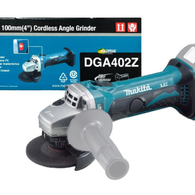 Máy mài góc dùng pin(100mm/công tắc trượt)(18v) Makita DGA402Z(Không kèm pin sạc)