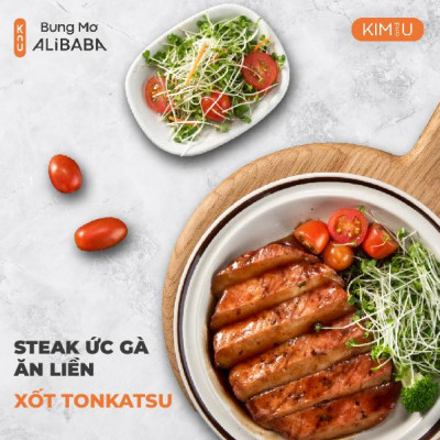 Ức Gà Steak Sốt Tonkatsu Hàn Quốc Ăn Liền Healthy Tăng Cơ Giảm Cân - Gói 130g