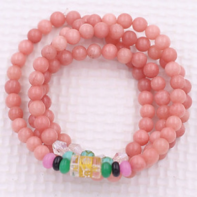 [Mệnh Hỏa, Thổ] Bộ Vòng Chuỗi, Tràng Hạt 108 Hạt 6 Ly Đá Thạch Anh Hồng Đào Charm Lục Tự Chân Ngôn - Tràng Chuỗi Niệm Phật - An Yên - Thịnh Vượng - May Mắn - Tài Lộc