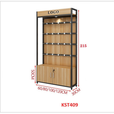 Kệ trưng bày sản phẩm, hàng hóa , kệ trang trí khung sắt mặt gỗ KST409 - Nội thất lắp ráp Viễn Đông Adv