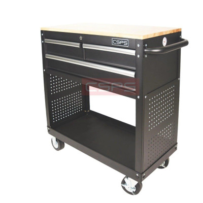 Tủ dụng cụ CSPS 91cm - 03 hộc kéo màu đen mờ