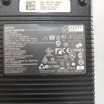Sạc dành cho Dell Alienware m17x m18x r2 r3 r4 r5 r6 r7 330w Power Supply AC Adapter hàng nhập khẩu.