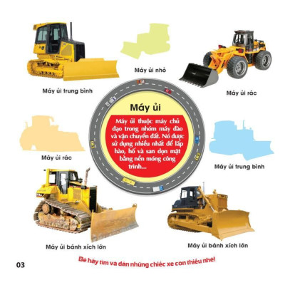 Sách - Trò Chơi Bóc Dán Hình Sticker - Xe Công Trình - Tập 1 - Rèn Luyện IQ EQ CQ - Việt Thư