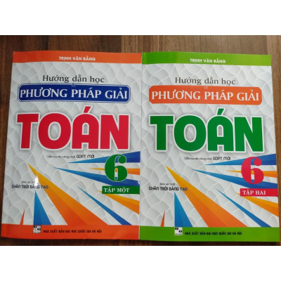 Sách - Combo Hướng dẫn học và phương pháp giải Toán 6 tập 1 + 2 (Bám sát SGK Chân trời sáng tạo)HA-MK