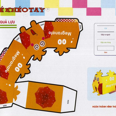 Cắt Và Dán  Hình 3D - Bé Khéo Tay - Giải Trí Phát Triển Trí Tuệ