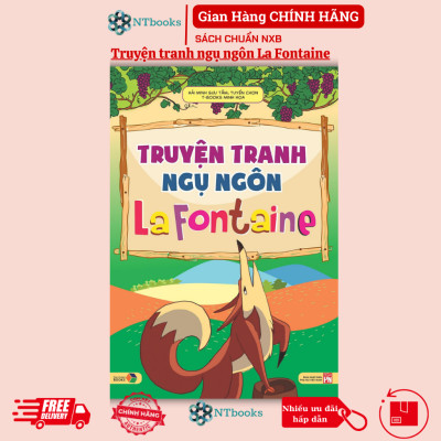 Sách - Vui học Thành Ngữ Tục Ngữ Ca Dao Bằng Tranh + Truyện tranh ngụ ngôn La Fontaine