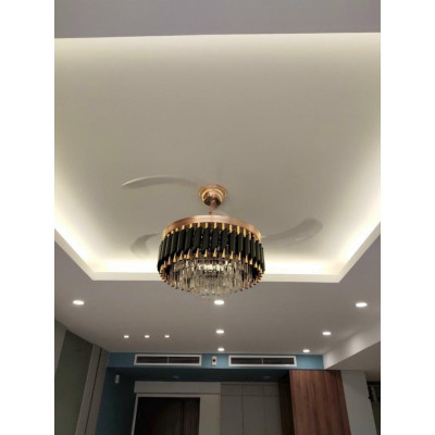 Quạt trần đèn dấu cánh, quạt trần trên nhà phòng khách, 3 cơ chế ánh sáng-điều khiể