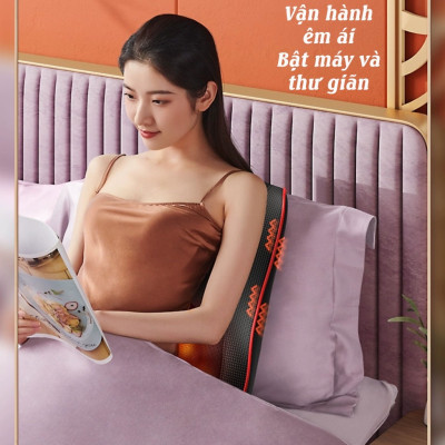 ￼Gối Massage Cổ Vai Gáy Hồng Ngoại Cao Cấp Thế Hệ Mới Hỗ Trợ Giảm Nhức Mỏi Toàn Thân