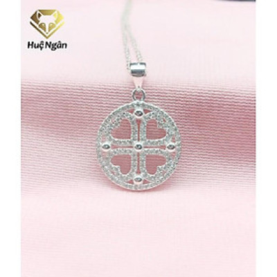 Dây chuyền bạc Ý 925 Huệ Ngân - Cỏ Bốn lá may mắn PP1427