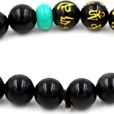 Vòng tay chuỗi hạt thạch anh đen 10 ly MSA111