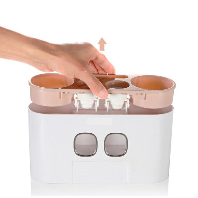 Hộp đựng kem đánh răng - bộ nhả kem đánh răng tự động thông minh treo dán tường siêu dính chắc ( không cần khoan tường ốc vít ) nhiều size