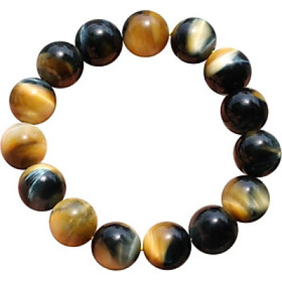 Vòng Thạch Anh Mắt Ưng 14mm Ngọc Quý Gemstones