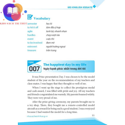 Sách - 120 bài luận tiếng Anh (bìa mềm)