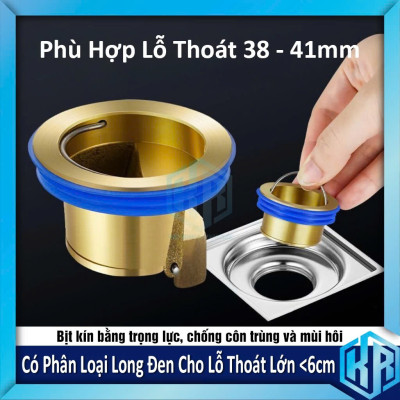 Nắp Cống Thoát Nước Bằng Đồng – Combo 2 Cái, Chống Mùi Hôi & Côn Trùng Vào Nhà