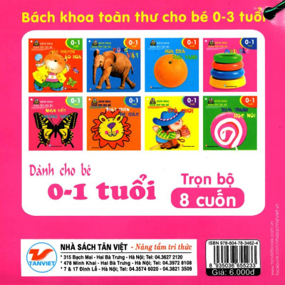 Bách Khoa Toàn Thư Cho Bé - 00 - 01 Tuổi (Bộ 8 Cuốn)
