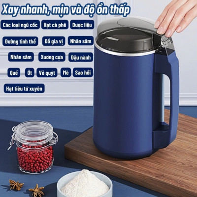 Májy Xay Ngữ Cốc Mini 300W – Nghiền Được Gạjo,Đậu,Tiêu,Gia Vị, Ngjũ Cốc Nhanh Mịn, đèn ốp trần