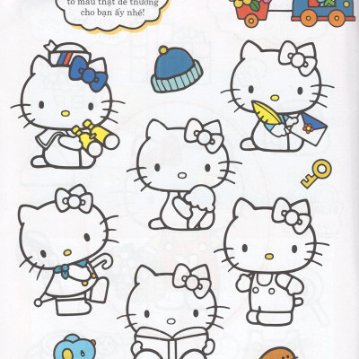 Hello Kitty - Rèn Luyện Khả Năng Quan Sát (Tô Màu)