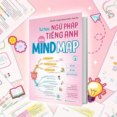 Sách - Tự Học Ngữ Pháp Tiếng Anh Bằng Mindmap - Combo 2 Tập - Megabook
