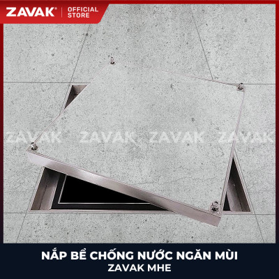 Nắp bể ngầm chống nước ngăn mùi inox ZAVAK MHE*-60 / KT 60x60cm, lát gạch 3cm, tải 500kg