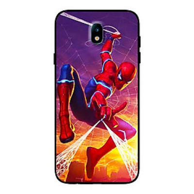 Ốp Lưng in cho Samsung J7 Pro Mẫu Người Nhện Mắt Sáng - Hàng Chính Hãng