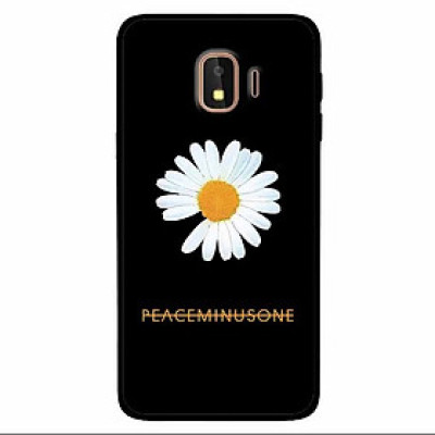 Ốp lưng in cho Samsung J2 Core Mẫu Cúc To Nền Đen