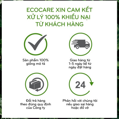 Nước rửa tay hữu cơ diệt khuẩn dạng bọt hương Nhài 1000ml thương hiệu Ecocare ( tặng kèm vỏ tạo bọt)