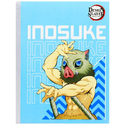 Tập Dán Gáy Demon Slayer - 4 Ô Ly Ngang - 200 Trang 70gsm - Thiên Long NB-112/DS - Inosuke