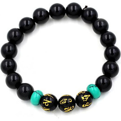 Vòng tay chuỗi hạt thạch anh đen 10 ly MSA111