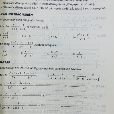 Combo Vở thực hành Toán lớp 8 tập 1+2 (Kết nối tri thức với cuộc sống)