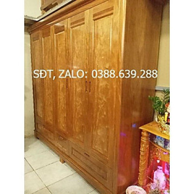 Tủ Quần Áo gỗ Đinh Hương 5 Cánh 240cm giá 13tr