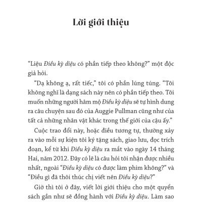 Auggie & Tôi: Ba Câu Chuyện Về Điều Kỳ Diệu
