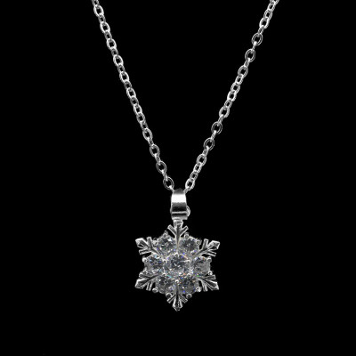 Dây Và Mặt Dây Chuyền Bạc Hiểu Minh DMD077S bông tuyết