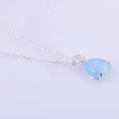 Dây chuyền bạc S925 Italia Bạc Xinh Huệ Ngân- Hạt mưa YYDZ120