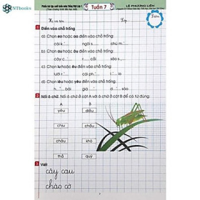 Sách - Phiếu Bài Tập Cuối Tuần Môn Tiếng Việt Lớp 1 (Theo Chương Trình Tiểu Học Mới)