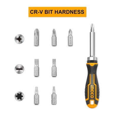 BỘ TUỐC NƠ VÍT ĐA NĂNG 8 CHI TIẾT INGCO AKISD0808 - HÀNG CHÍNH HÃNG