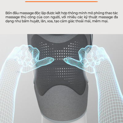Máy Masssage Đầu Gối BUMAS M6 Pro - Nâng Cấp Bốn Đầu Điểm Massage Công Nghệ Khóa Nhiệt Mới Giảm Thất Thoát Nhiệt Và Điện - Hàng Chính Hãng