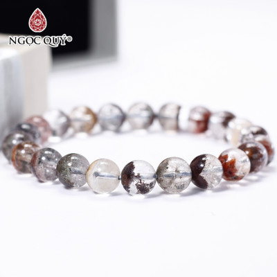 Vòng tay đá ưu linh đa sắc size hạt 9mm - Ngọc Quý Gemstones